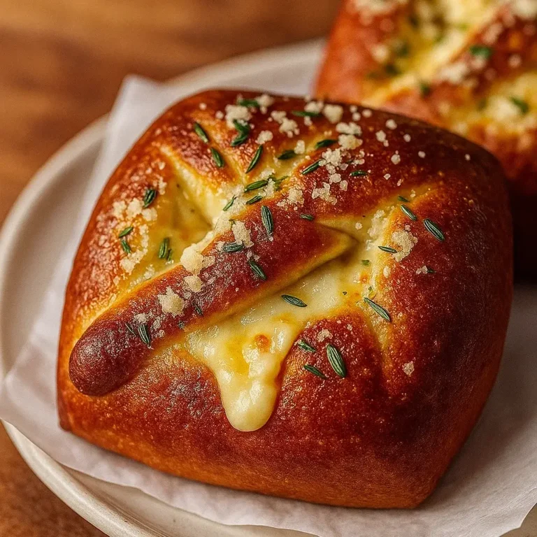 Mozzarella Stuffed Soft Pretzels