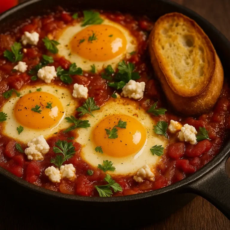 Shakshuka with Cilantro and Feta