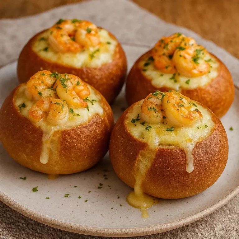 Crabby Shrimp Garlic Bread Bombs
