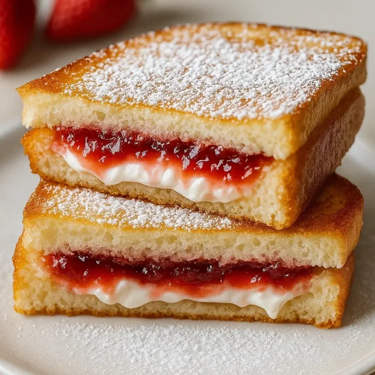 Fried Strawberry Cheesecake Sandwiches