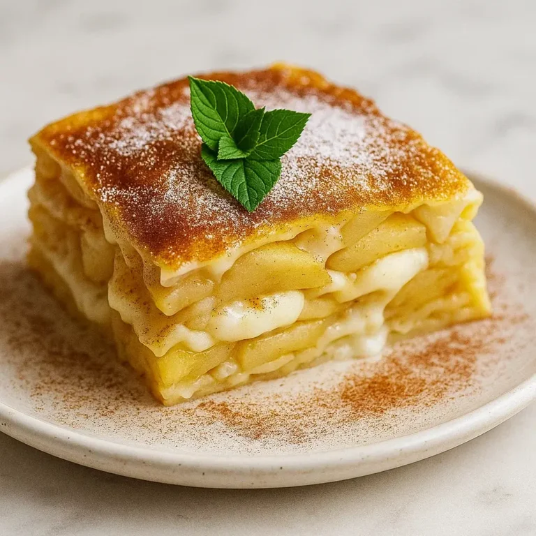 Cinnamon Roll Apple Lasagna