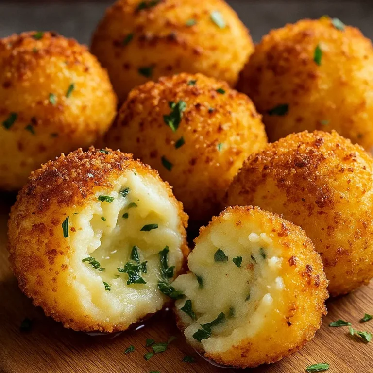 Crispy Air Fryer Cheesy Mashed Potato Balls