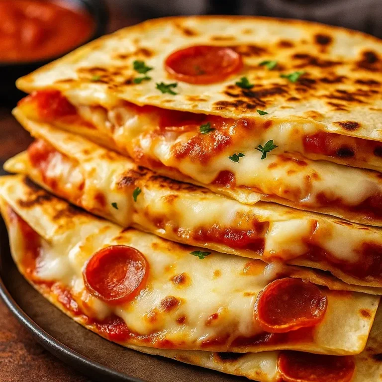 Pepperoni Pizza Quesadillas