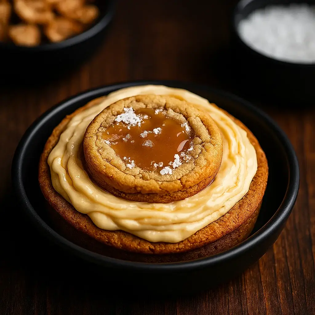 Salted Caramel Cheesecake Cookies