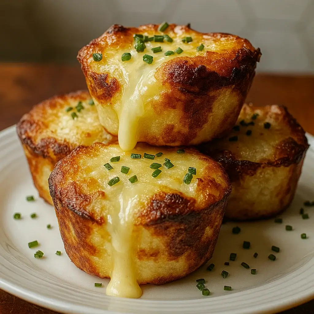 Cheesy Mashed Potato Puff Bites