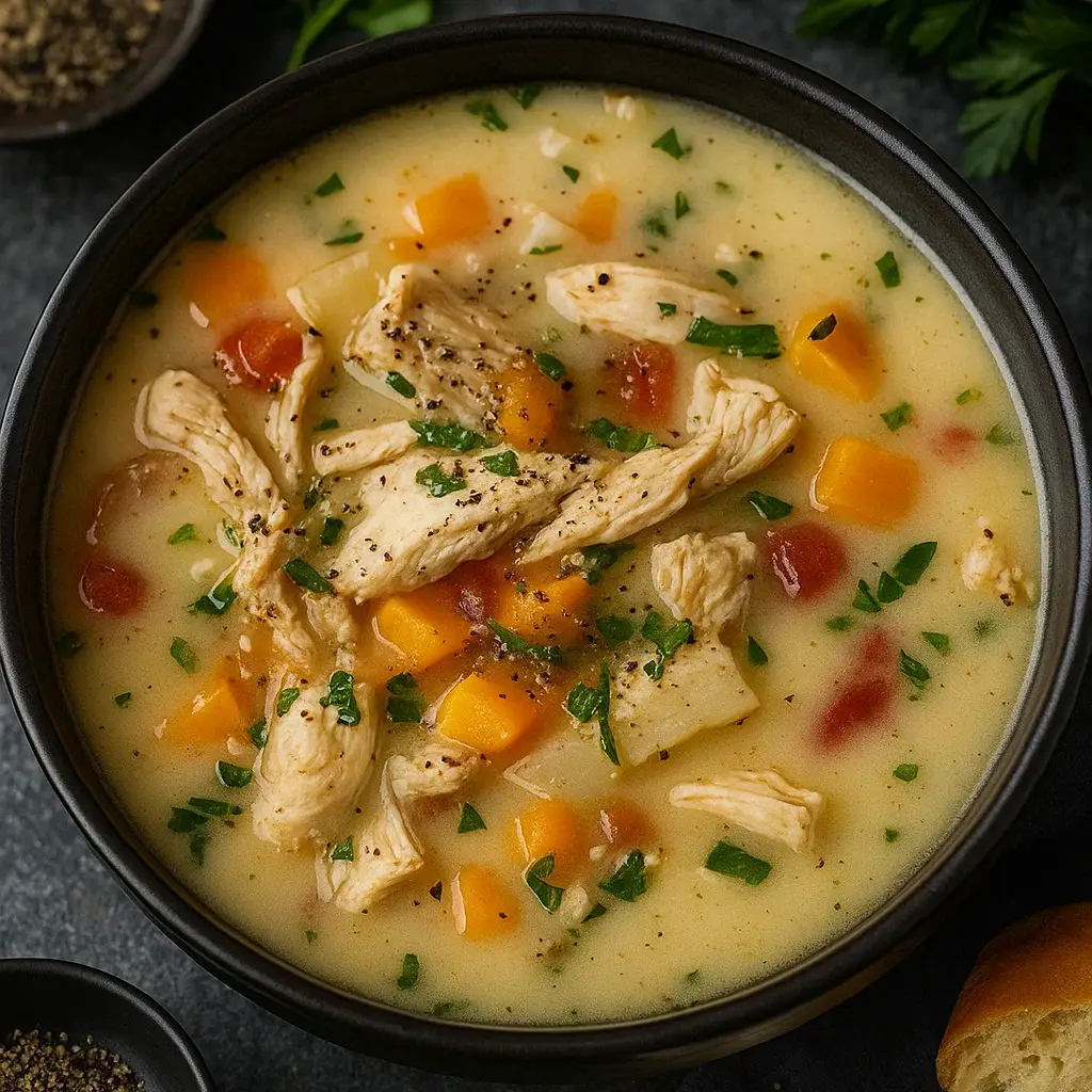 Creamy Crack Chicken Soup