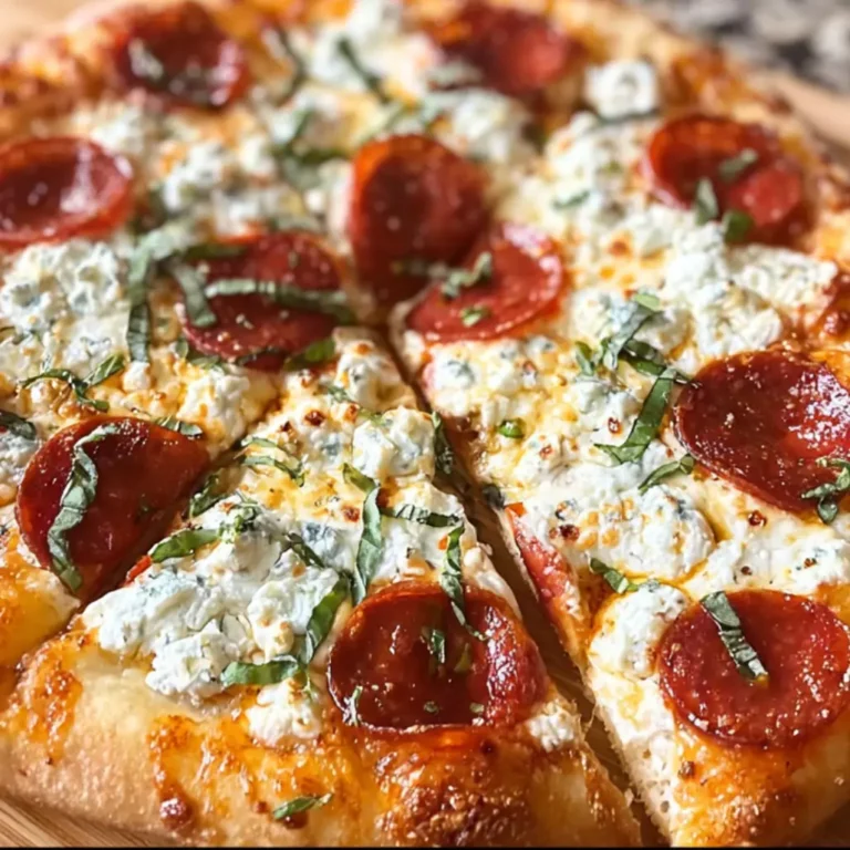 Hot Honey Pepperoni Ricotta Pizza