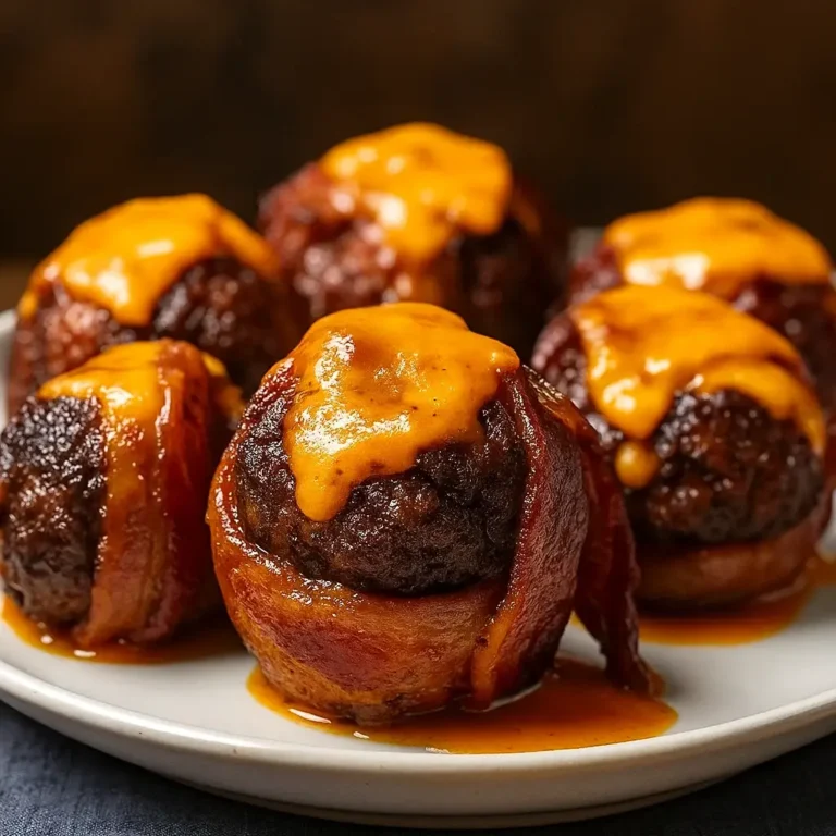 Cheddar-Stuffed BBQ Bacon Bombs