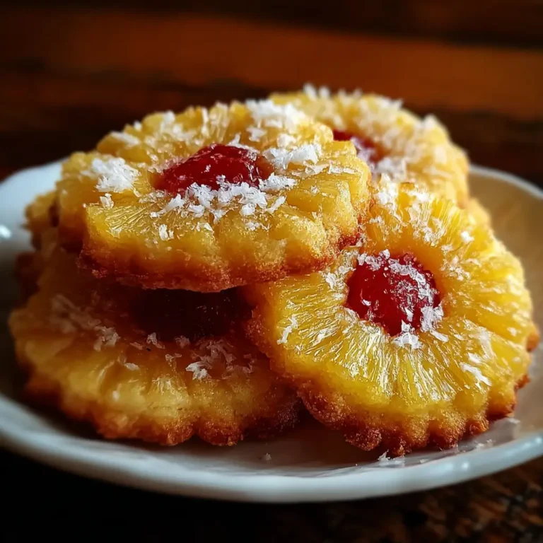 Pineapple Upside Down Sugar Cookies