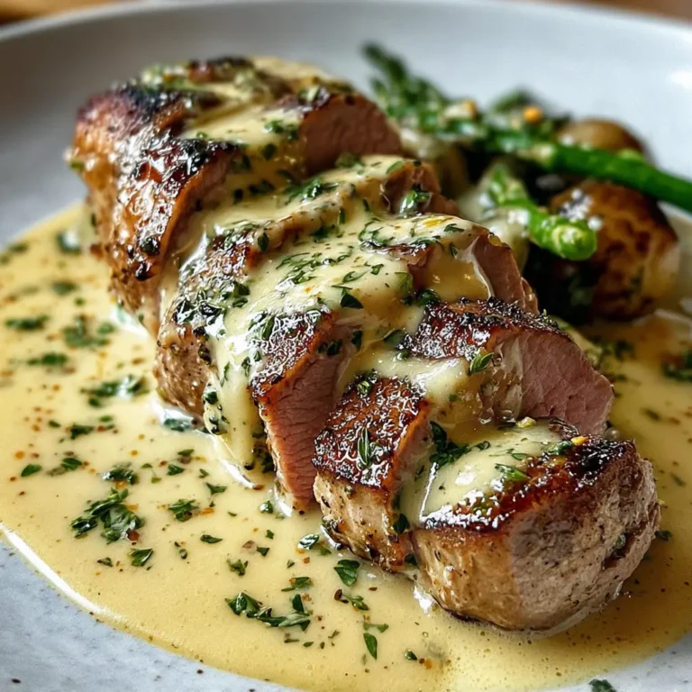 Pork Tenderloin with Dijon Cream Sauce